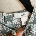Lewit 100 % Silk Dress Size 2 Daisy Floral Lightweight Sage Green Photo 5