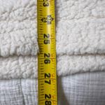 Aerie  Woman’s Dream Sherpa Quarter Zip Cream Sweatshirt: Pockets; size Large Photo 4