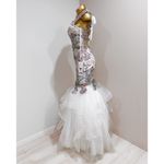 Colors Dress  1961 Floral Embroidered Mermaid Wedding Prom Formal Dress Size 0 Photo 5