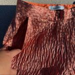 Rachel Comey  Silk Jacquard Orange Metallic Pants size 0 Photo 1