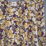 Mayden Los Angeles Chic Floral Womens Babydoll Blouse Purple & Yellow Floral 3XL Size undefined Photo 3