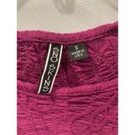 Sno Skins Crinkle Top Womens Small Magenta Pink Shirt Knot Front Stretch Photo 1