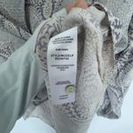 Splendid  Mackenzie Paisley-Print Button Tie Front Shirt Women's M White Sand L/S Photo 6