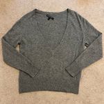 Lafayette 148  Cashmere V-Neck Sweater Size Small Gray Pullover Jumper Photo 1