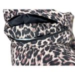 JM Collection Leopard Coat Jacket Womens M Brown Black Belted Waist Snap Button Photo 8