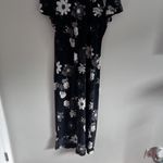 VINTAGE‎ BLACK AND WHITE BYER TOO! FLORAL SHEER QIPAO STYLE MAXI DRESS Size undefined Photo 4