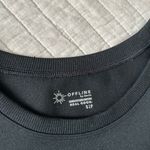 Aerie Offline black seamless workout lounge crop tee shirt S Photo 2