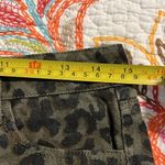 Umgee  womens medium mini skirt animal print black green tan button has pockets Photo 7