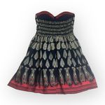 Band of Gypsies ✌︎︎ Strapless Tribal Print Cocktail Mini Dress ✌︎︎ Navy ✌︎︎ XS Photo 3