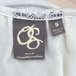 Anthropologie One September Pasto Swiss Dot Embroidered Beaded Cream Blouse, S Photo 5