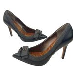 Sam Edelman * Padma Pump Heels Womens 6.5 Black Studs Bows Witchy Dark Academia Photo 10