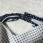 Seed Heritage Swim Black and Shite Polka Dot Ruffle Bikini Top Size M Photo 3