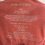 Maurice's Distressed Red Ombre Heart Graphic Oversized Vintage T Shirt - size 1X Photo 3