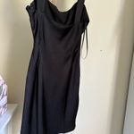 Princess Polly  Radioactive Bias Cut Mini Black Dress Photo 1