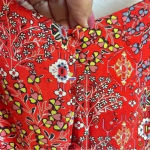 Abel the label Anthropologie‎  Women’s Lola Red Hi-Low Maxi Dress Size XS Photo 5