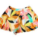 Forever 21 Floral Hawaiian Tropical Summer Chiffon Shorts  Size Medium Photo 0