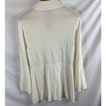 H by Halston Bell Sleeve Sweater Cardigan Full Zip Small Photo 5