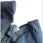 Orvis Vintage 1980s Black Pleated Dress with Shoulder Pads 12 Petite Photo 5