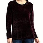 Orvis plum chenille crewneck sweater size medium Photo 0