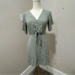 Abercrombie & Fitch Abercrombie butterfly sleeves mini dress size‎ XS. Faded sage color Photo 1