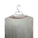 Lands' End Polo Shirt Womens Large Bird White Orange Cotton Preppy Whimsical Photo 5