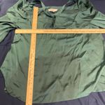 Libby Edelman  women's L Satin Ruffle Blouse Tunic Bare Shoulder top Photo 1