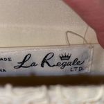 La Regale LTD vintage lace clutch w/nylon chord strap & fringe tassle white Photo 12