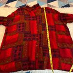 draper's & damon's VTG Draper’s & Damon’s Button Up Blouse Vibrant Colors Size 2X Rayon Photo 7