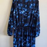 Vince Camuto DROP WAIST LONG SLEEVE NAVY BLUE DRESS WOMENS SIZE M LINED … Photo 6