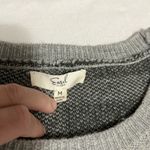 easel BLACK & GREY AMERICAN FLAG‎ KNIT PULLOVER SIZE M Photo 3