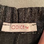 Odica, Relaxed fit, elastic waist, silver black sparkly ankle pants,‎ one size Size undefined Photo 2