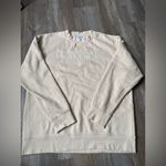 Hanes VTG Penn State Nittany Lions Sweatshirt Crewneck Embroidered Beige White Size L Photo 7