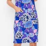 Talbots T By Spring Blossoms Terry Dress Photo 0