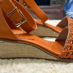 Vince Camuto Adjustable Espadrille Wedge Sandals Bretandi Apricot Size 7.5 Photo 0