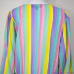 Eloquii NEW  rainbow‎ Stripe Surplice Bodysuit, size 18 Photo 7