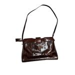 Vintage Genuine Eel Skin Shoulder Bag – Chocolate Brown – Made in Korea Photo 2