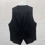 Unique Vintage Michele Leslie 80s Vintage Velvet Vest M Metallic Tribal Boho Photo 2
