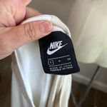 Nike  Sportwear's Organic Cotton Spliced Logo 2 Tone Short Sleeve Midi Dress Sz S Photo 8