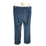 Joseph  Rocket Gabardine Stripe Jacquard Navy Blue Trouser Pants Size 42 / US 10‎ Photo 4
