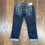 Silver Jeans Silver Twisted Capri Distressed Jeans Photo 4
