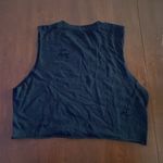 Suck Graphic Crop Top Black Size XS Photo 1