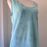 EXPRESS NWT Vintage ‘90s Light Blue Layered Floral Sleeveless Maxi Dress Photo 4