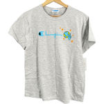 Champion Graphic Tee Steffi Lynn Collab Gray Front Back Print Size M NWT Photo 0