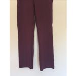 Loft Maroon Burgundy Wine Stretch Ponte Ankle Pants Office Workwear Womens XS Photo 2