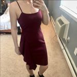 Lulus NWT burgundy ruffle sleeveless mini dress Photo 1