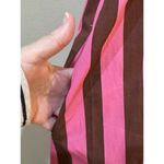 Buru Tie Shoulder Strap Stripe Print Square Neck Sleeveless Midi Dress Size L/XL Size L Photo 6