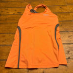 Reebok  Orange Athletic Tank Top Women's Performance Racerback Gym Workout Photo 0