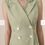 RIHOAS Women's Green Collared Pocket Mini Dress 3 Size M Photo 2