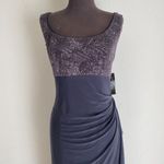Alex Evenings sz 14 blue glitter formal sheath dress NWT (no jacket) Photo 8