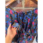 Rachel Zoe  Abstract Print Silk Drawstring Blouse Business Casual Office wear 10 Photo 4